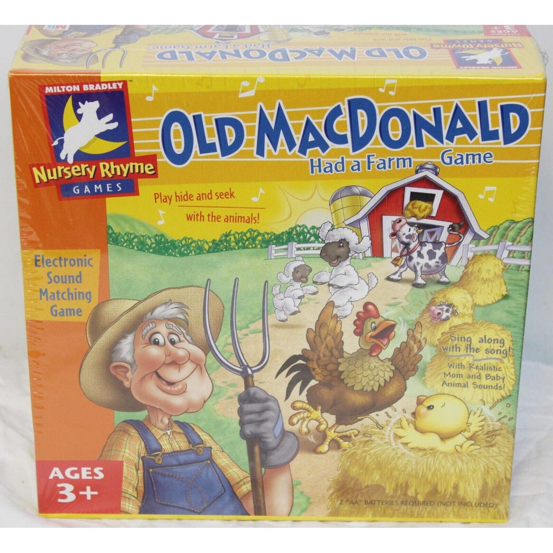 2003 NEW Old Macdonald Farm Game Storybook Nursery Rhyme Preschool ...