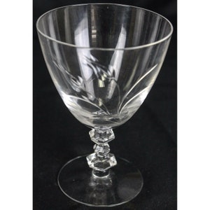 Tiffin Franciscan TIF17547 Tulips Crystal Stemware Wine Glass Sparkling Water