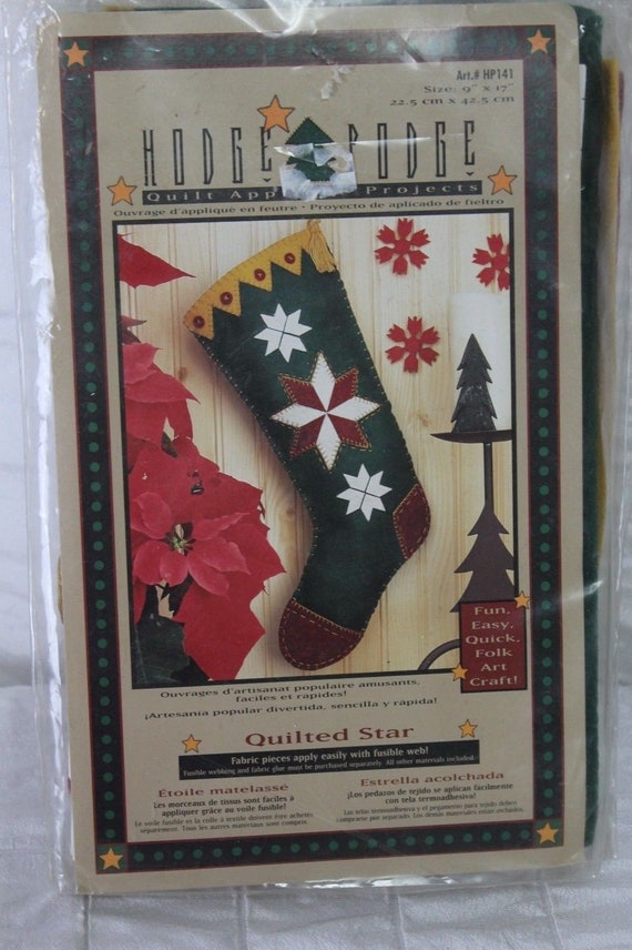 Country Christmas Felt Stocking Kit
