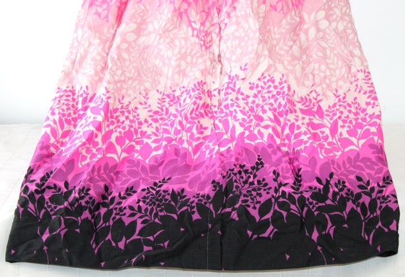 Vtg Evelyn Pearson Pink Shirt Lounge Dress Floral… - image 3