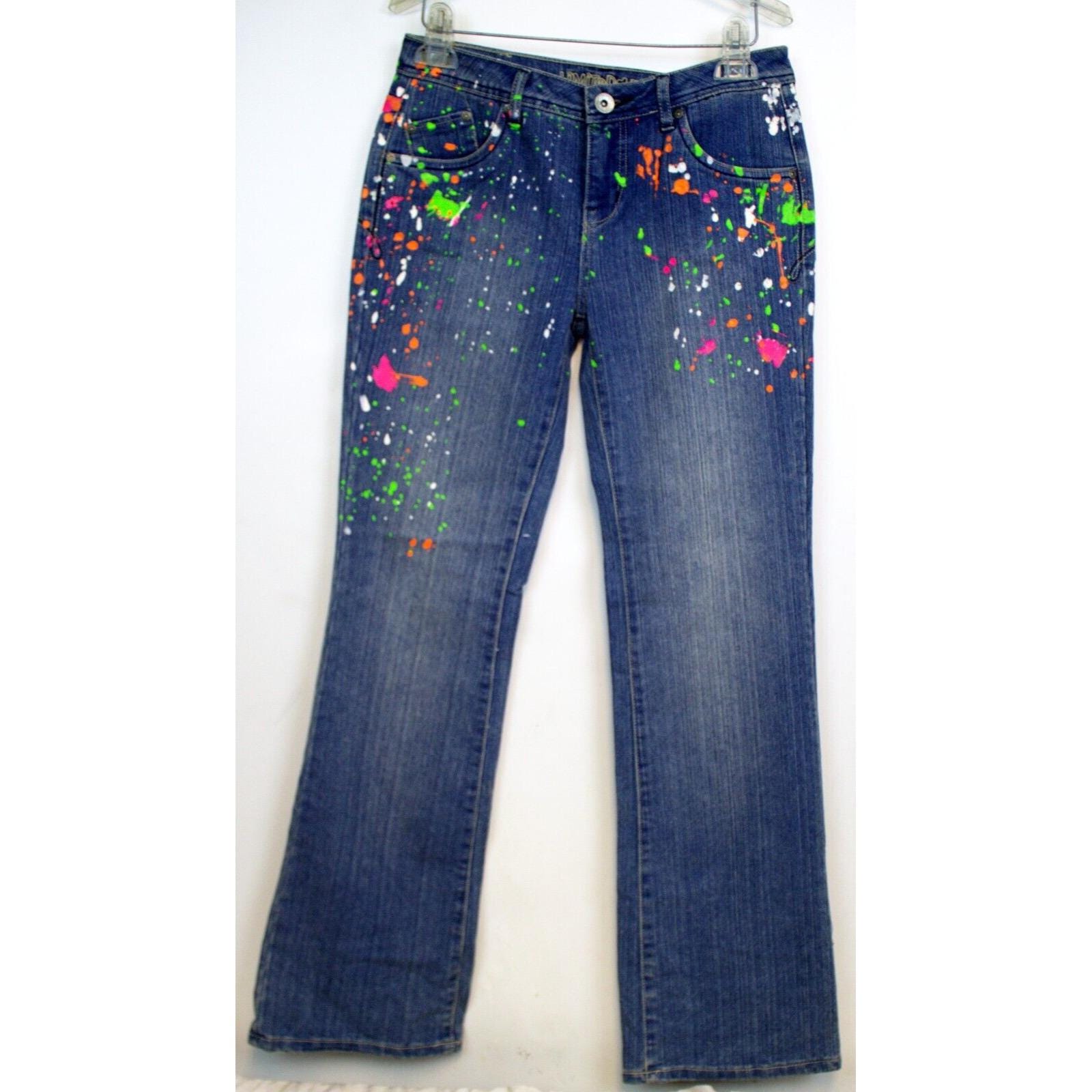 Jean Buffalo Femme Taille 29 Neuf Avec étiquettes - Coupe Bootcut, Rose Ancien Bleu Blast Wash