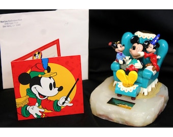 1993 Ron Lee Disney Micky 's Dream MINT signiert LE #19/250 Solid Pewter Marble