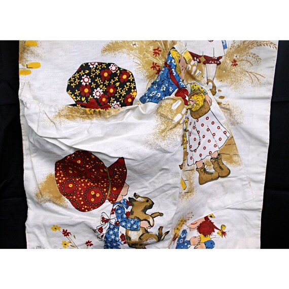 Vtg 1975 Handmade 20 x 23.5 Drawstring Bag Prairi… - image 4