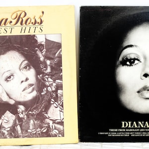 2 VTG 1976 Albums Diana Ross Records Vinyls LP Greatest Hits Mahogany Soul