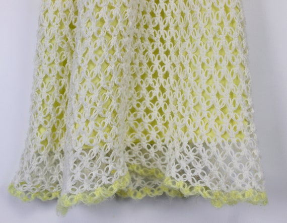 Vtg 70/80's Handmade Crochet Dress Girls Sz 4 Dai… - image 4