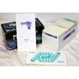 1996 Pressman Mind Trap Game Card Challenge Team or Individual Players