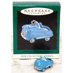 Vtg 1995 Hallmark Keepsake Ornament Mini Kiddie Car Classic Blue Murray Champion