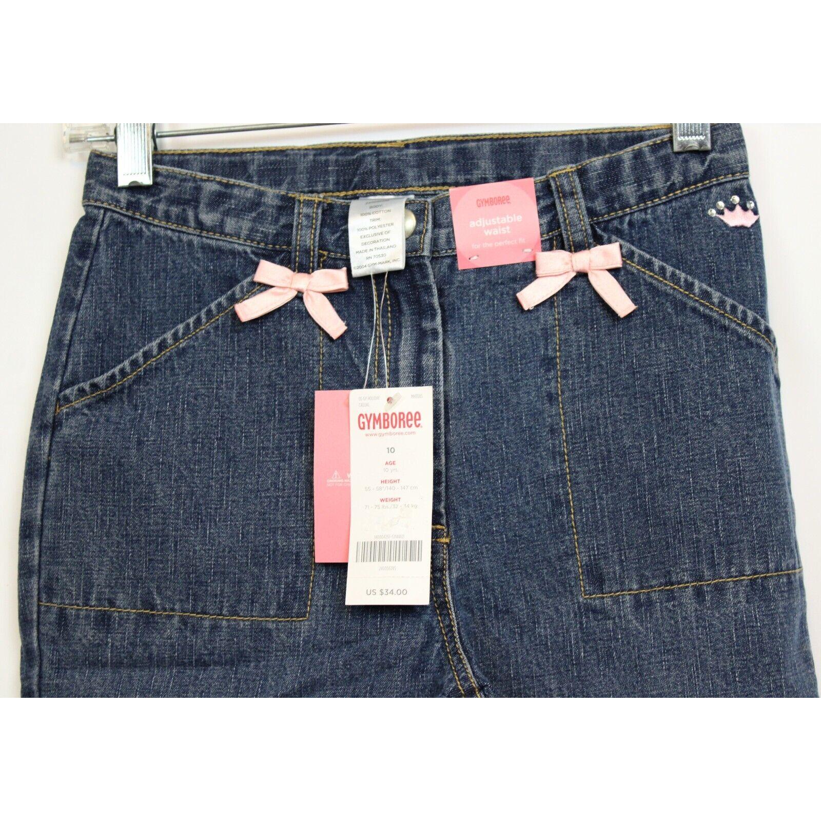 Jean Fille Gymboree Taille 4 Motif Neige - Occasion Très Bon état - Coupe Large