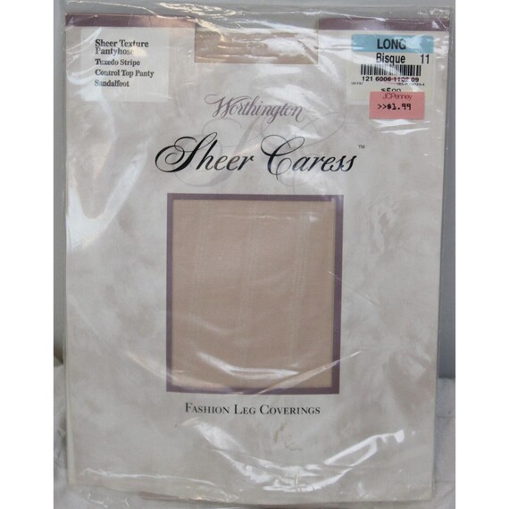 Collants Worthington Sheer Caress Queen Tall - Contrôle Ventre, 40 Deniers, Couleur Bone (neuf)