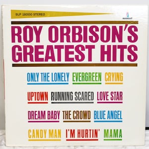 Vtg Roy Orbison&#39;s Greatest Hits Vinyl Album Monument Records Country Pop Music