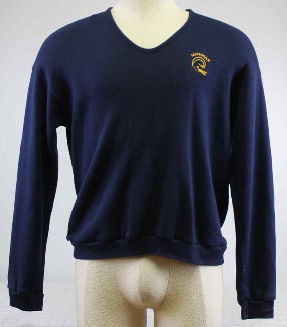 Artex Michigan Football Mens Sweater Pullover Nav… - image 1