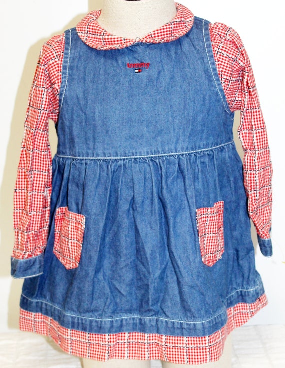 red white and blue tommy hilfiger dress