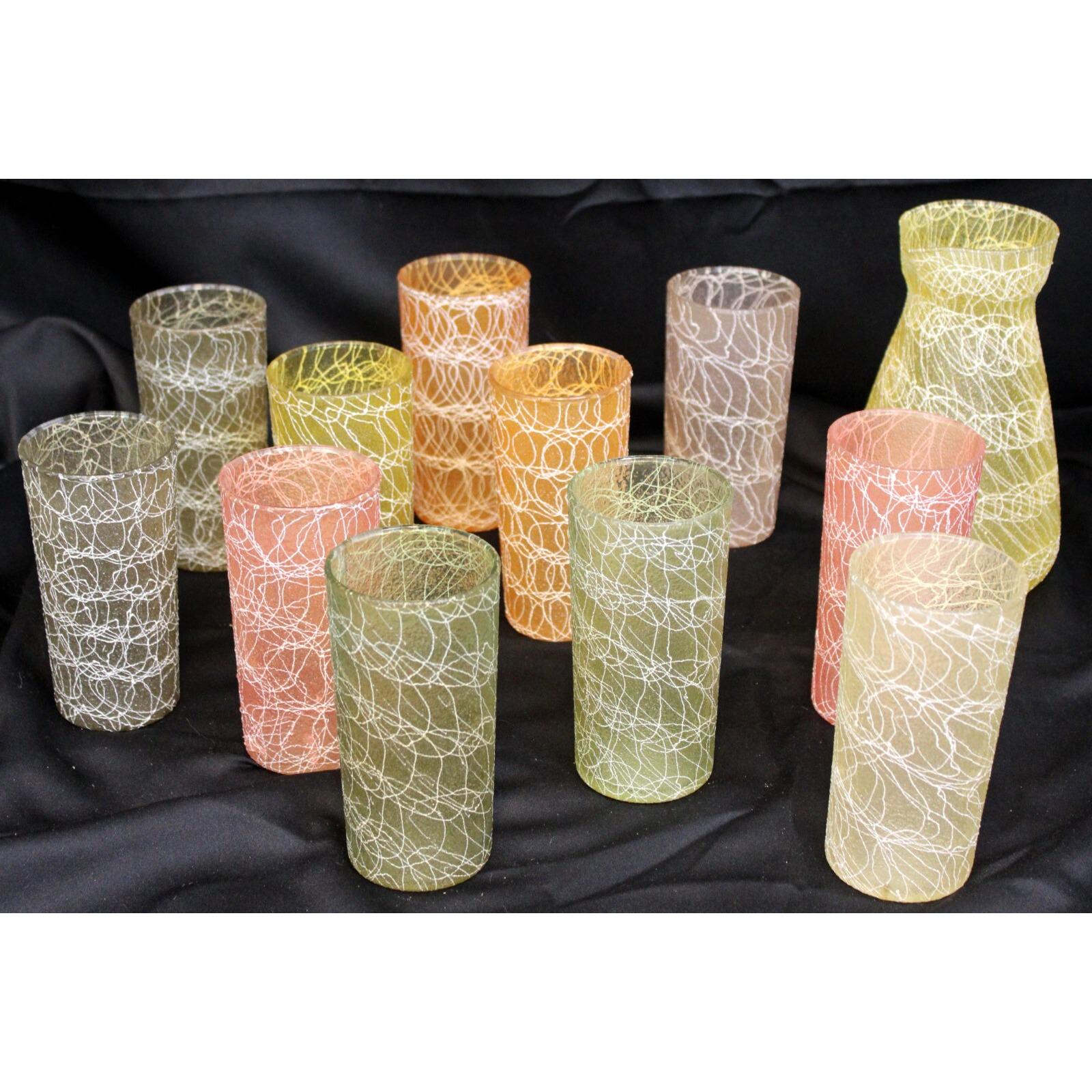 ヴィンテージ スパゲティランプ 楕円形 カラフルファイバー 1950〜70