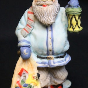 VTG 1992 Julenisse Scandinavia Gnome SC07 Santa International Blue Coat Figurine