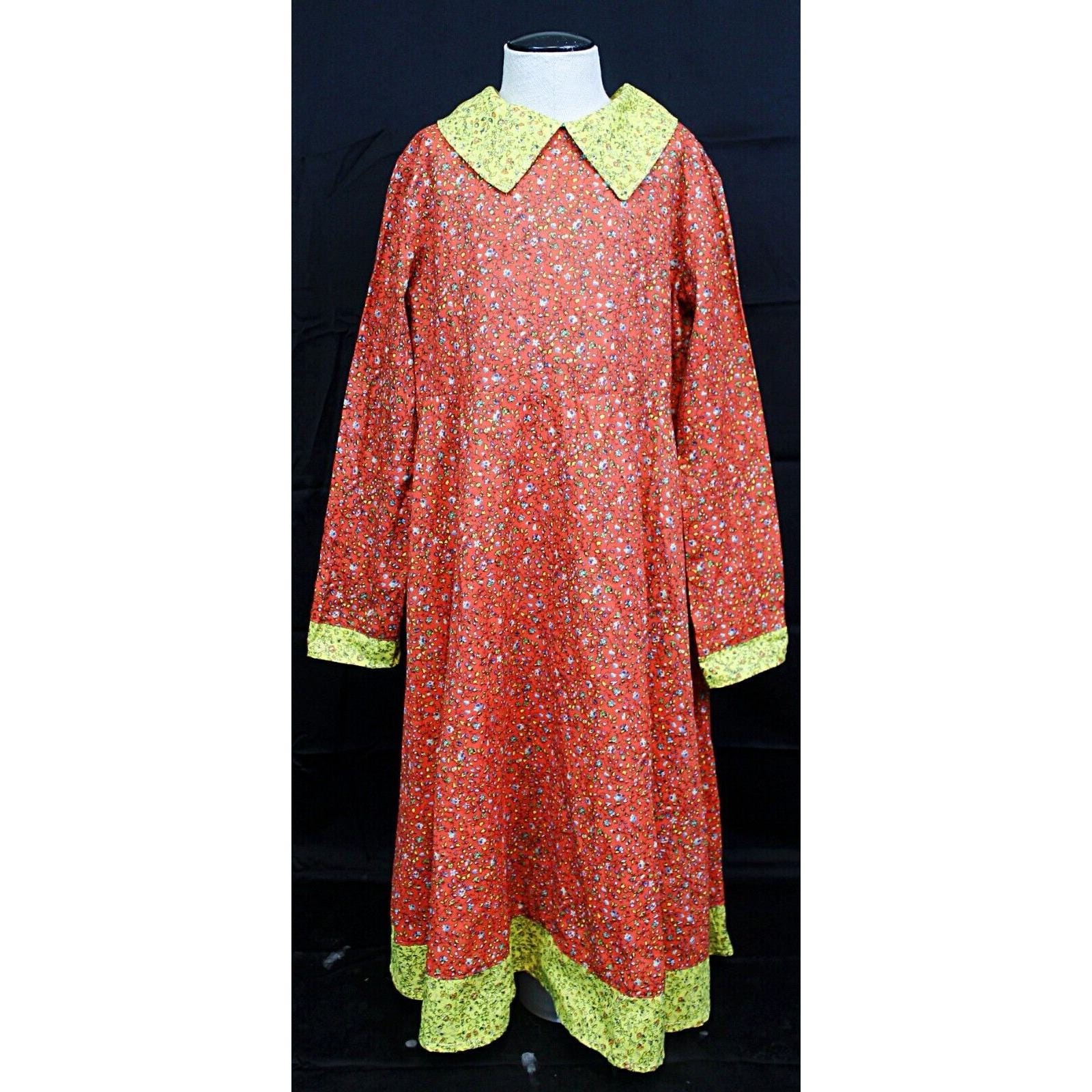fitted lace wedding dress Childs 1970's vintage Red Floral and Plaid Calico Jeunnes Filles Gunne –  Strange Vintage