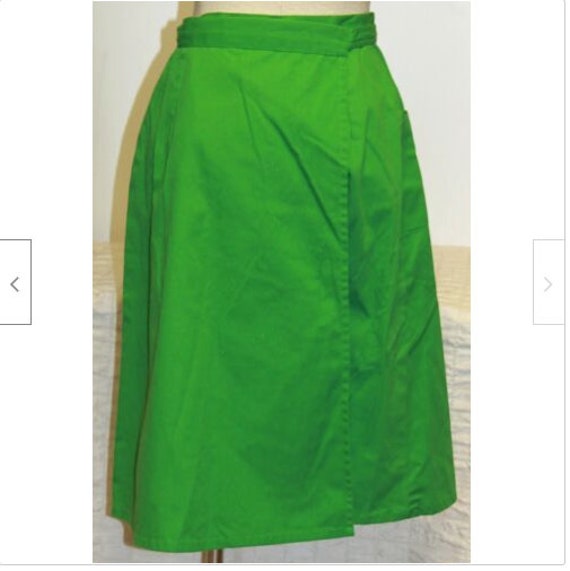 Vtg 70/80s Girl Scout Wrap-Around Skirt 2 Pockets… - image 4