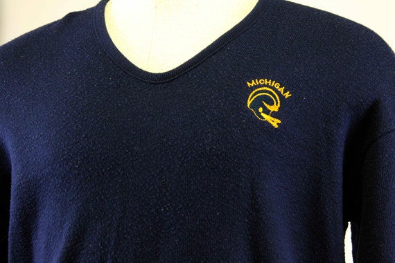 Artex Michigan Football Mens Sweater Pullover Nav… - image 6