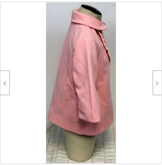 Vtg 70s Cute Togs Pink Lined Jacket Long Sleeve 1… - image 4