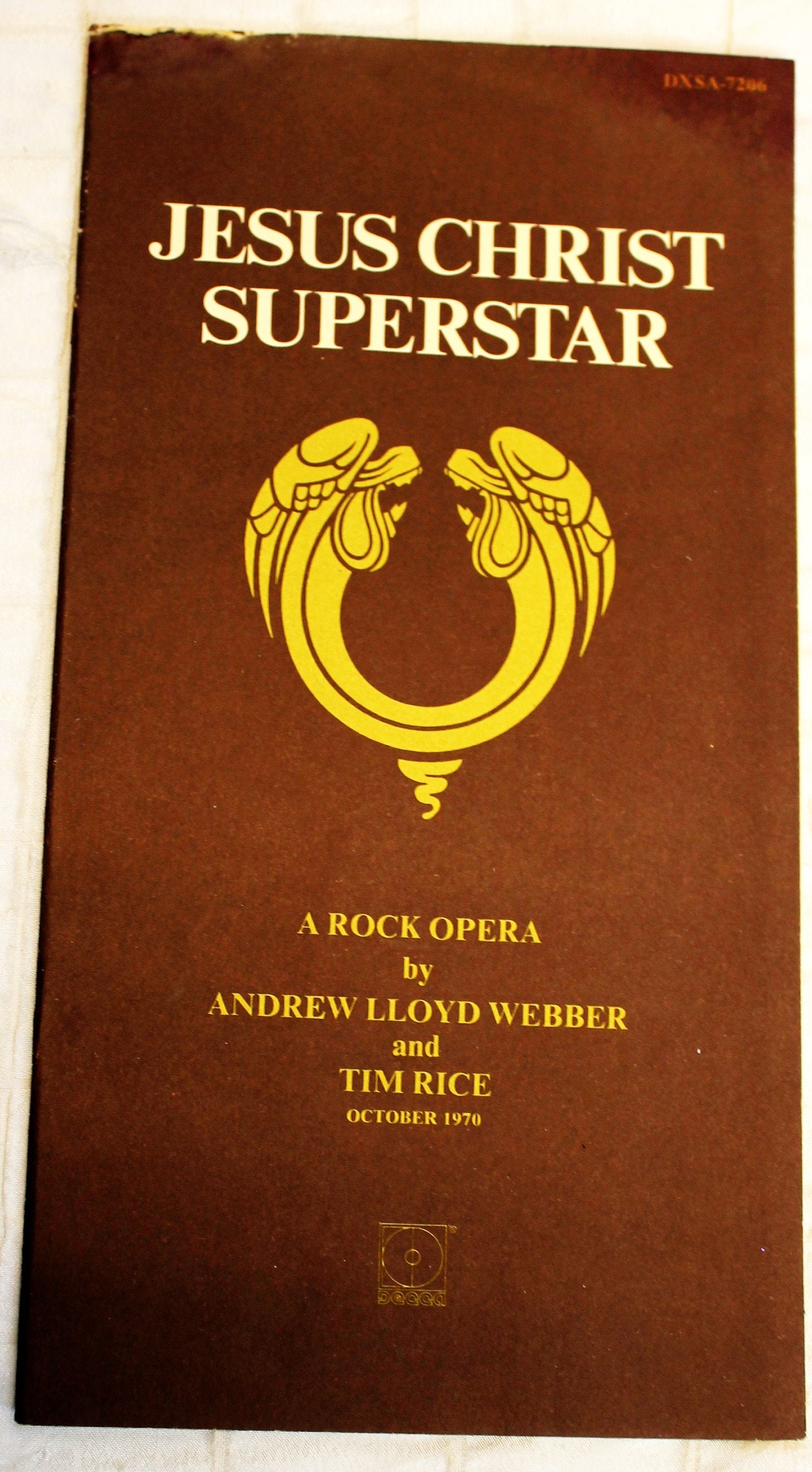 1970 "Jesus Christ Superstar" Rock Opera Andrew Lloyd Weber Script Music Book