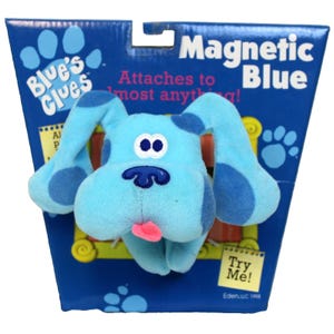 VTG 1998 Nick Jr Blue&#39;s Clues Plush Magnetic Paws Stuffed Toy Steve