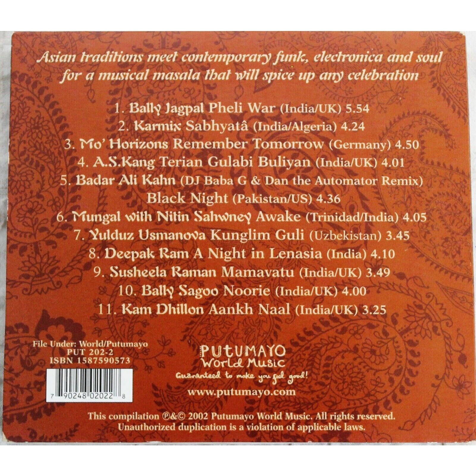 Putumayo Asian Groove 2002 CD Music World Music Feel Good - Etsy