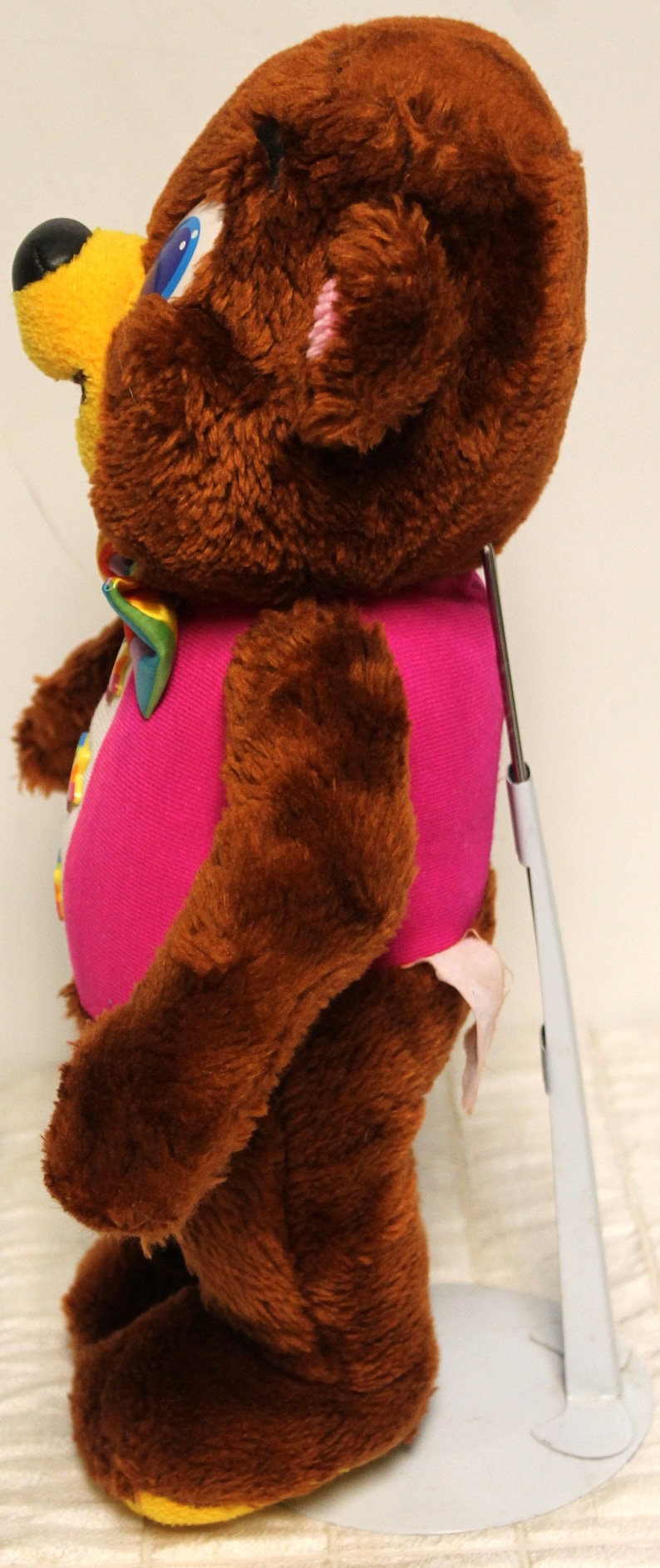 Vtg 90s Lisa Frank Hollywood Bear Rainbow Buttons Bowtie Plush - Etsy