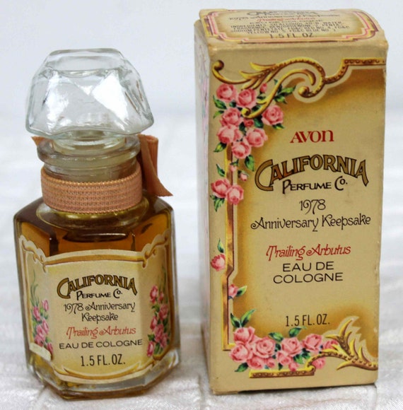 AVON California Perfume Co Trailing Artbutus Anniversary Keepsake
