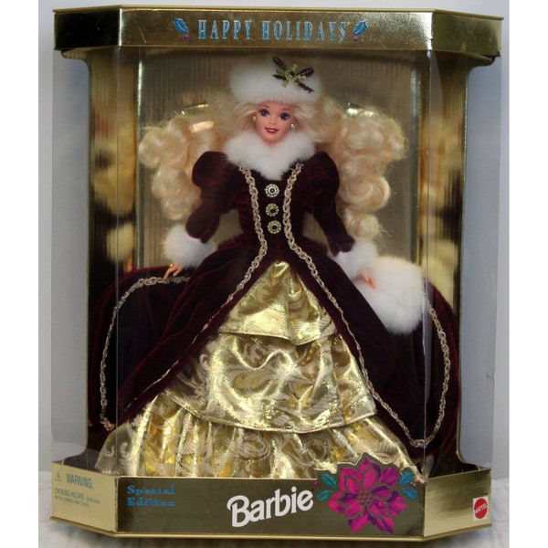 Vtg 1996 Holiday Special Edition Barbie Factory Sealed Pristine Condition