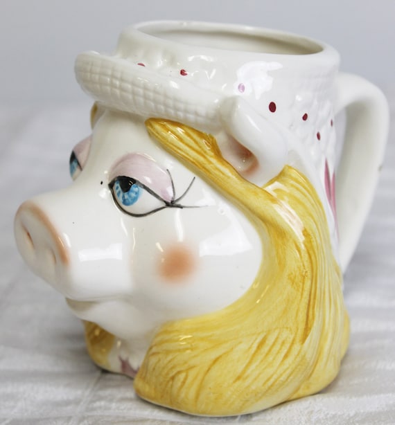 90s Sigma Tastesetter Muppet Collection CUP ~  MISS PIGGY Mug Jim Henson