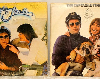 2 VTG 1960s Captain and Tennille Albums Song of Joy Records Vinyls Pop Soft Rock