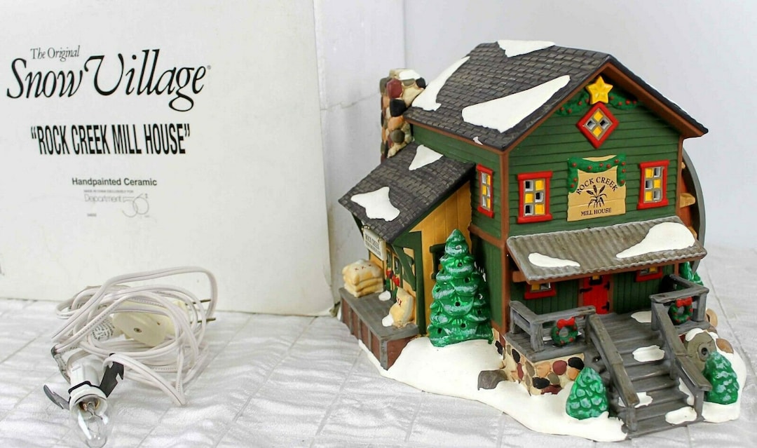 Dept 56 Snow Village Rock Creek Mill House 54932 Etsy