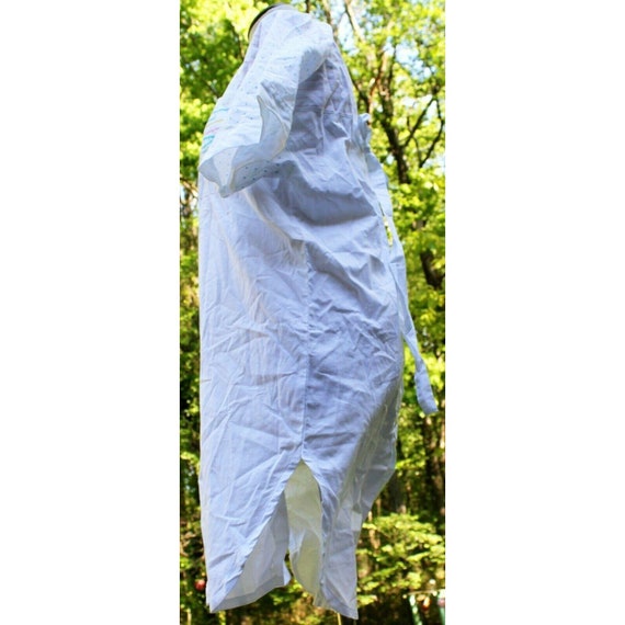 VTG 1980s Gitano Nites White Shirt Dress Short Sl… - image 3