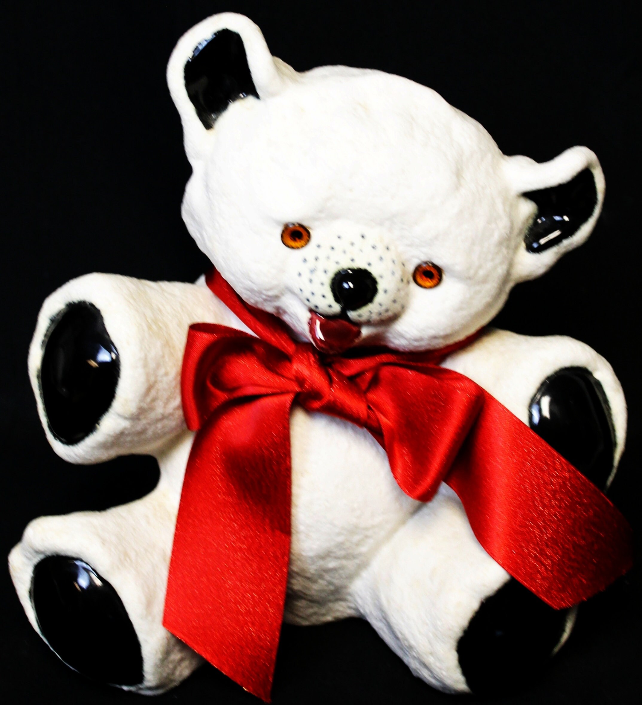 【Vintage】ぬいぐるみ ベア 赤リボン Vintage teddy bear red ribbon - Etsy 日本