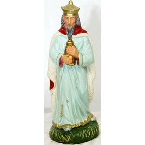 VTG Fontanini Paper Mache Nativité Sage Figurine Italienne peinte à la main