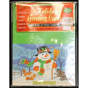Gartner Studios Personal Prints Weihnachtskarten Schneemann Anpassen Deb A Kirkeeide