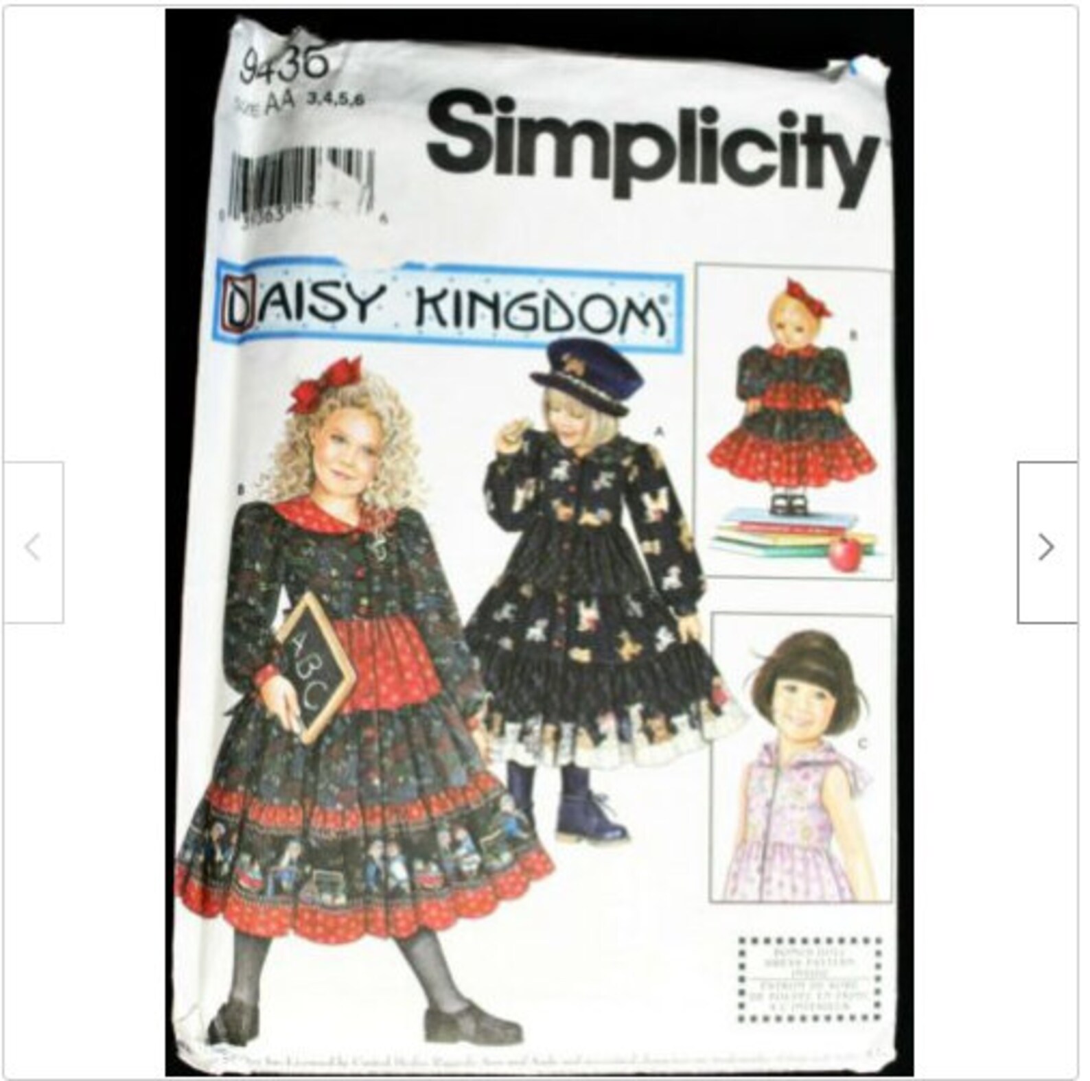 Simplicity Daisy Kingdom Dress Pattern 9436 Crafts Clothes 28 Etsy