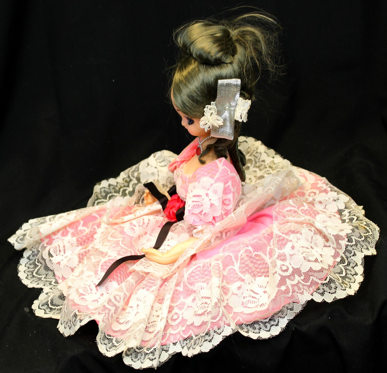 1970s Boudoir Bed Doll Big Eyes Ballerina FoamBody Pink White Etsy