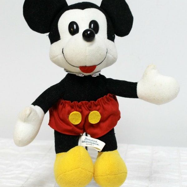 Disney Mickey Mouse Plush World/Land/Parks small 9"