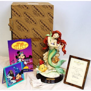 1994 Giuseppe Armani Disney Little Mermaid Ariel Statue LE 1142/1500 MINT COA