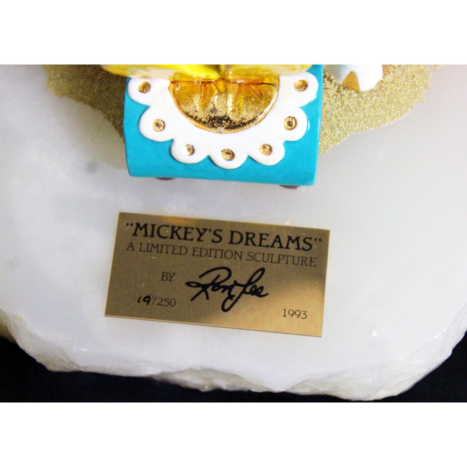 1993 Ron Lee Disney Mickey's Dream MINT Signed LE #19/250 Solid
