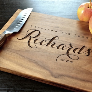 Personalized Cutting Board Wedding gift