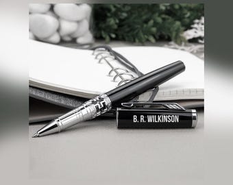 Bolígrafo de lujo recargable para firma, bolígrafo ejecutivo grabado a medida, regalo de negocios personalizado
