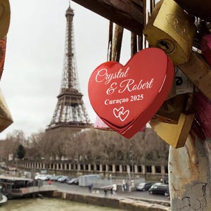 Personalized Love Lock Custom Engraved Heart Padlock Unique Anniversary Gift, Wedding Gift for Couple, Gift for Boyfriend or Girlfriend