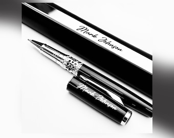 Personalized Luxury Ballpoint Pen with Name, Custom Engraved Pens for Clients, Business, Corporate Gift