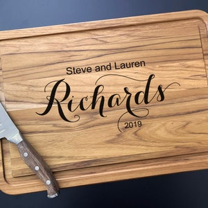 Personalized Cutting Board Anniversary gifts