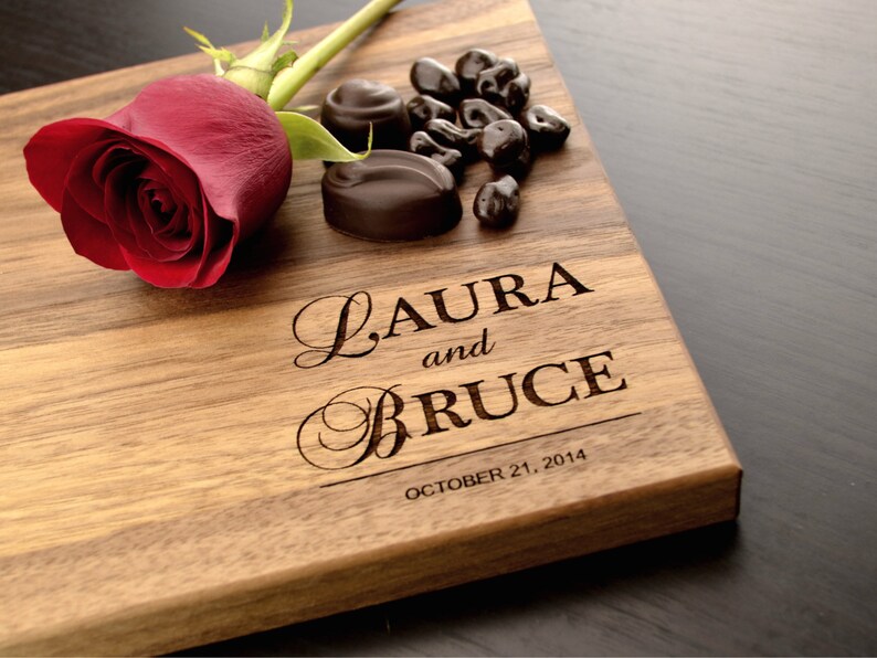 Personalized Cutting Board Wedding Gift Wedding Shower Gift Etsy
