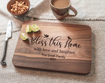 Real Estate Closing Gift Housewarming Gift - New Home Gift, Personalized Cutting Board, Wood Cutting Board Housewarming Gifts