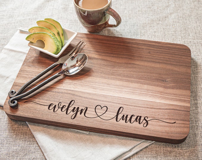 Personalized Cutting Board - Walnut - Maple - Bamboo - Engraved Cutting Board - Personalized Wedding Gift - Housewarming Gift - Custom Gifts