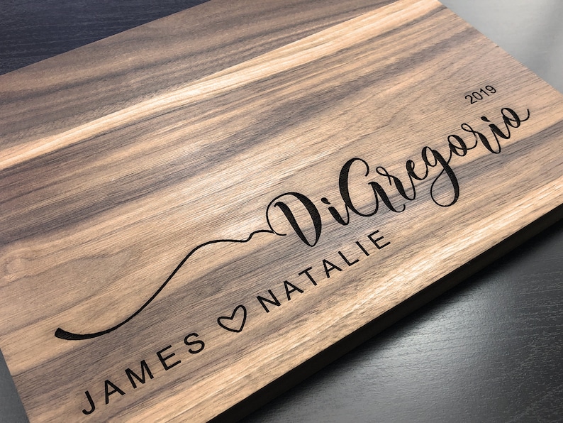 True Mementos personalized cutting board