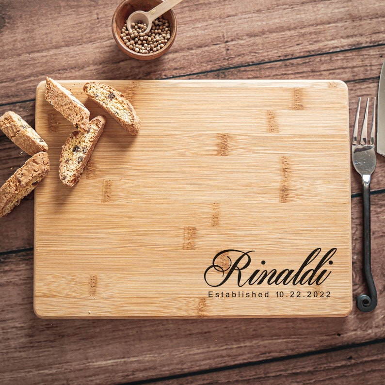 Personalized Cutting Board Wedding Gifts Custom Serving Board Etsy